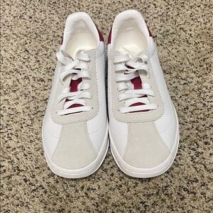 Cole Hahn Stylish White and Red Women's Sneakers